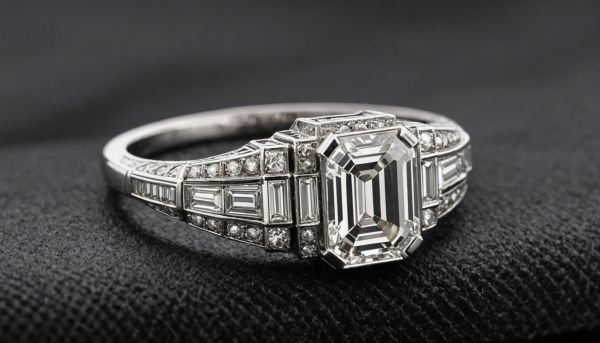 Bague de fiançailles Art déco : l’élégance géométrique
